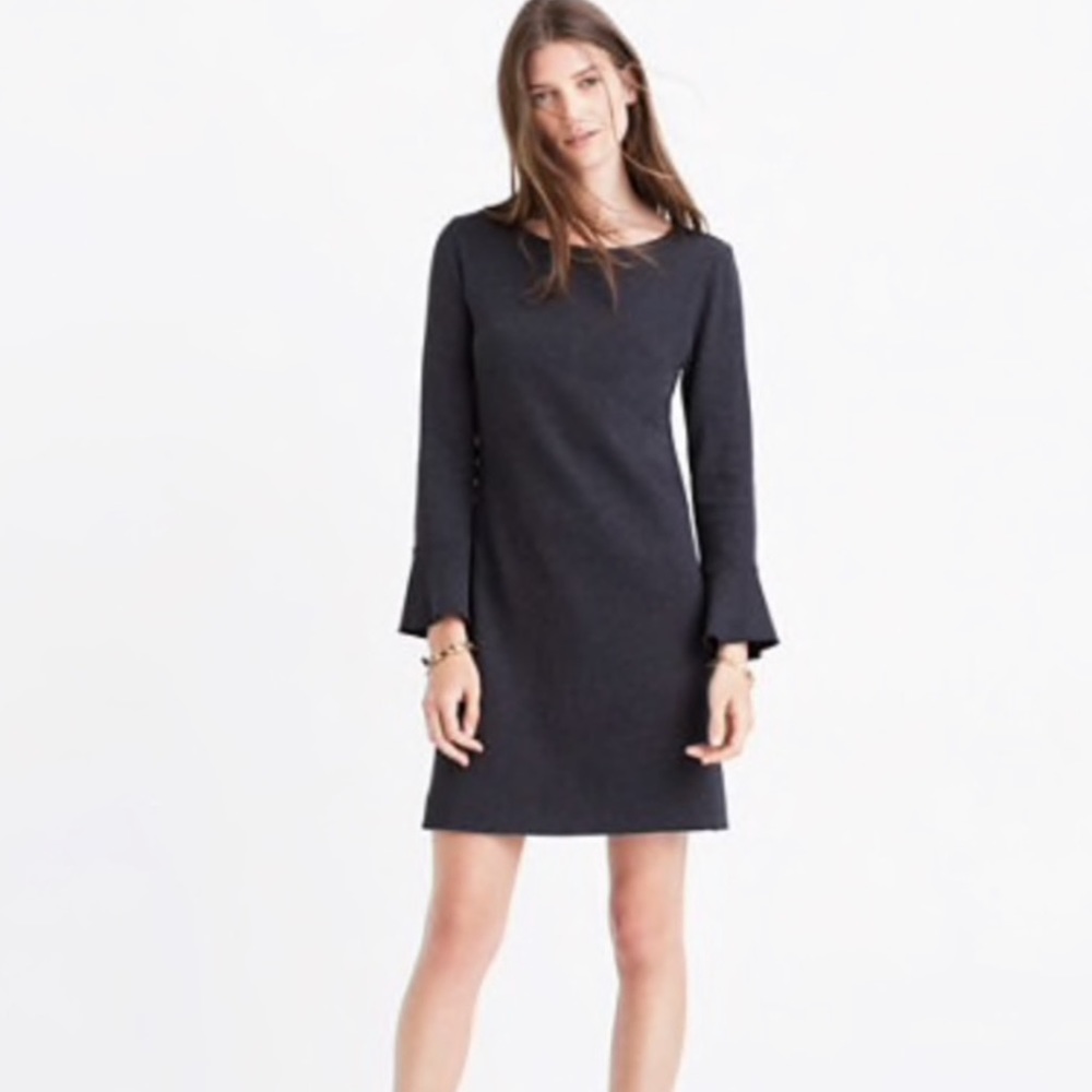 Madewell jersey knit bell sleeve dress